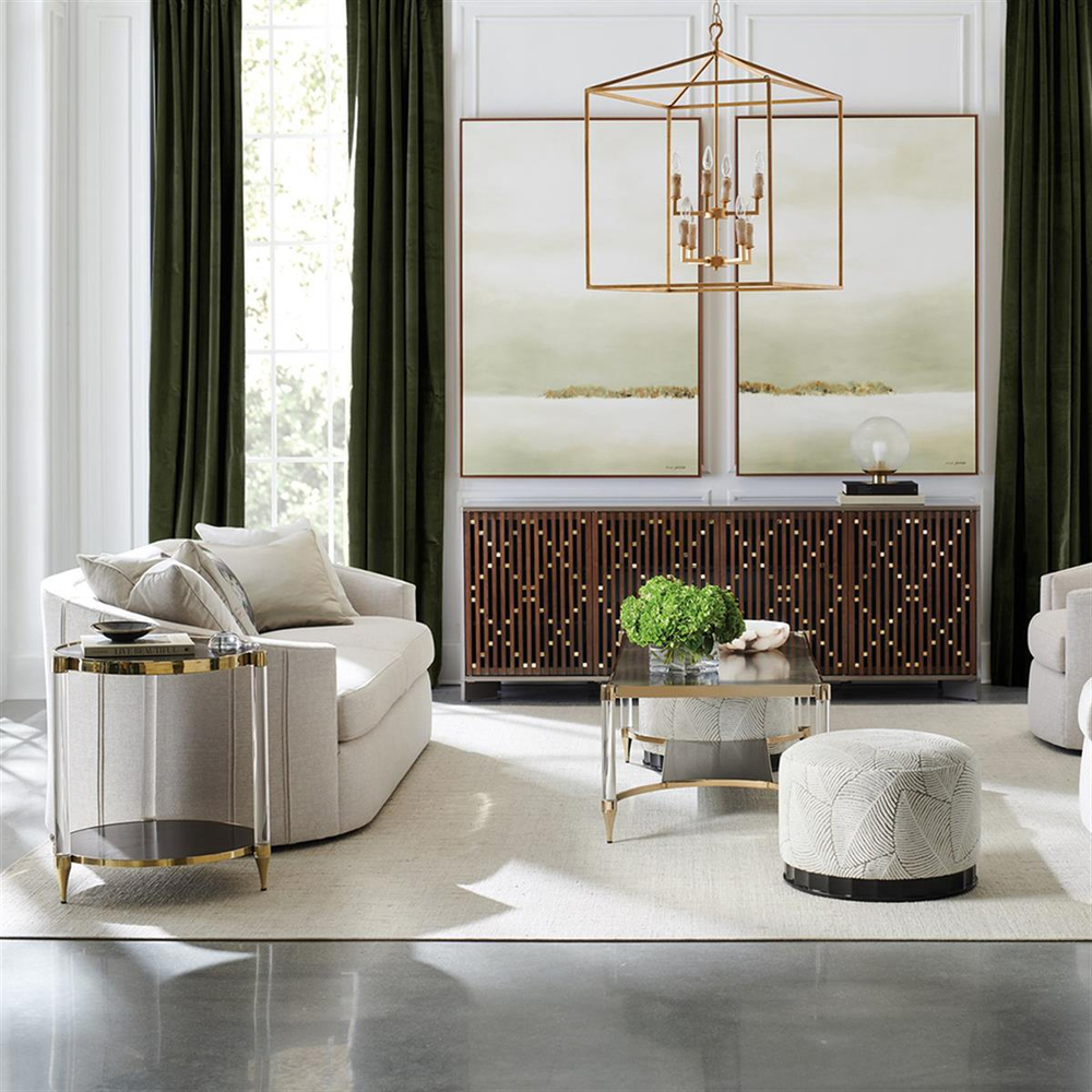 Caracole End Game Round Side Table