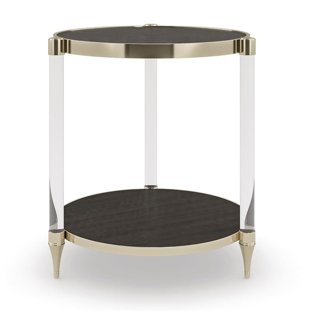Caracole End Game Round Side Table