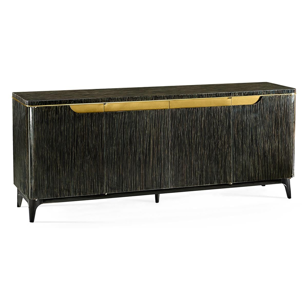 Jonathan Charles Fusion High-Gloss Macassar Style Sideboard