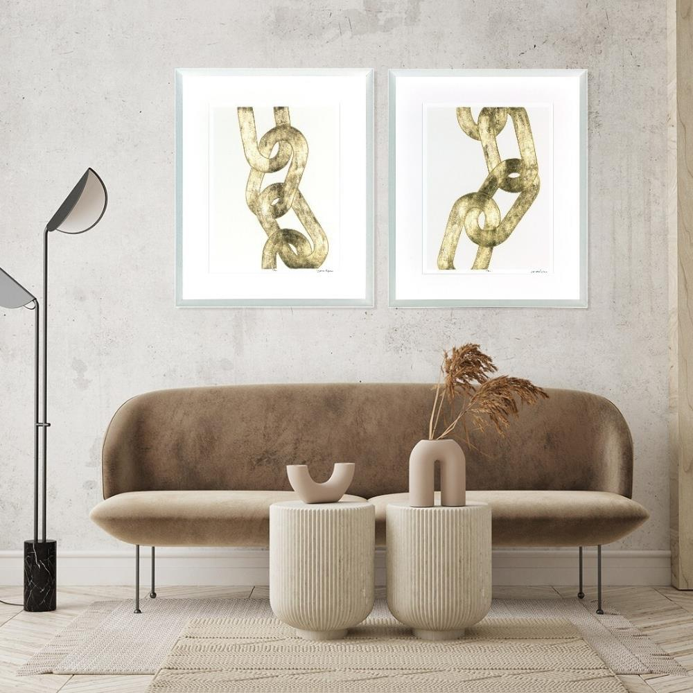 Ablo Art In Motion Gold Chains II Wall Art
