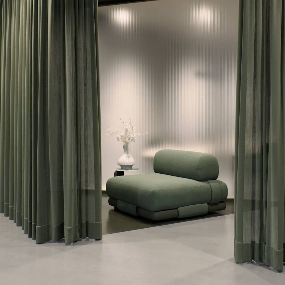 İnsula Kanepe Modül-Frame Spring Meadow 28C-Fabric Heath Laminate 21L - A Kategori
