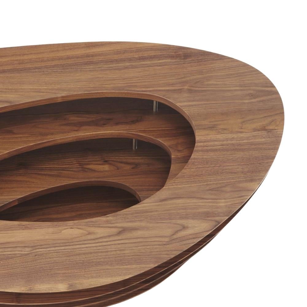 Ligne Roset Interstice Walnut Orta Sehpa