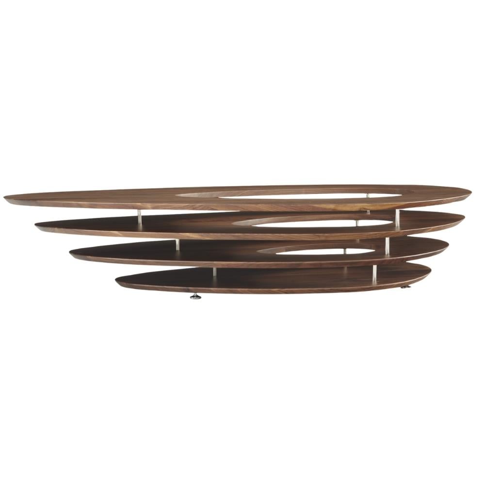 Ligne Roset Interstice Walnut Orta Sehpa
