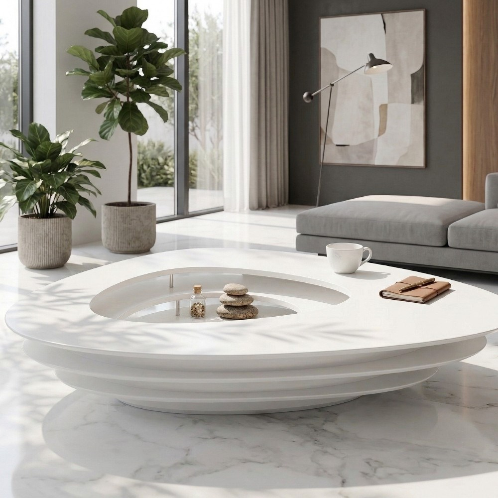 Interstice White Coffee Table