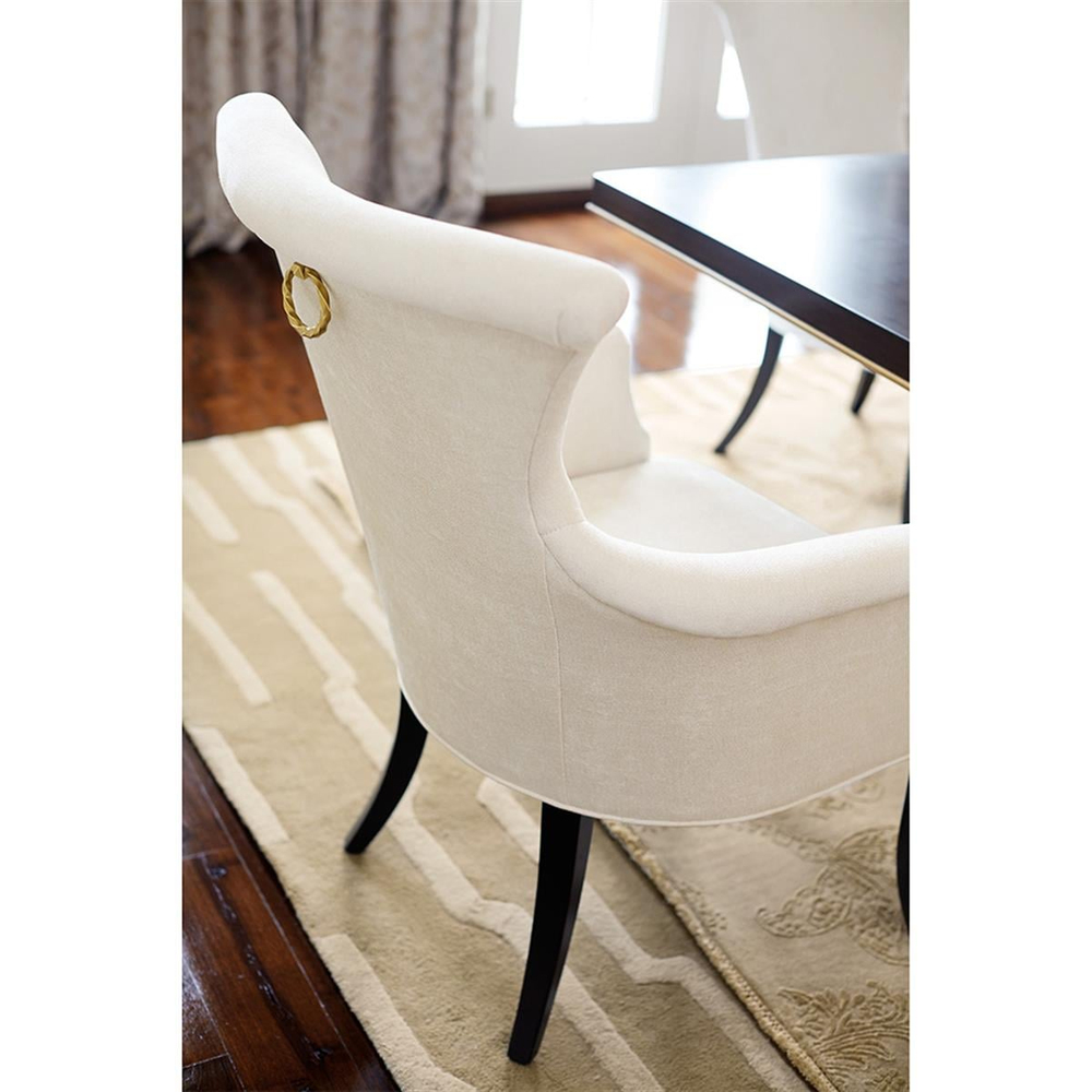 Bernhardt Jet Set Cream Kollu Sandalye