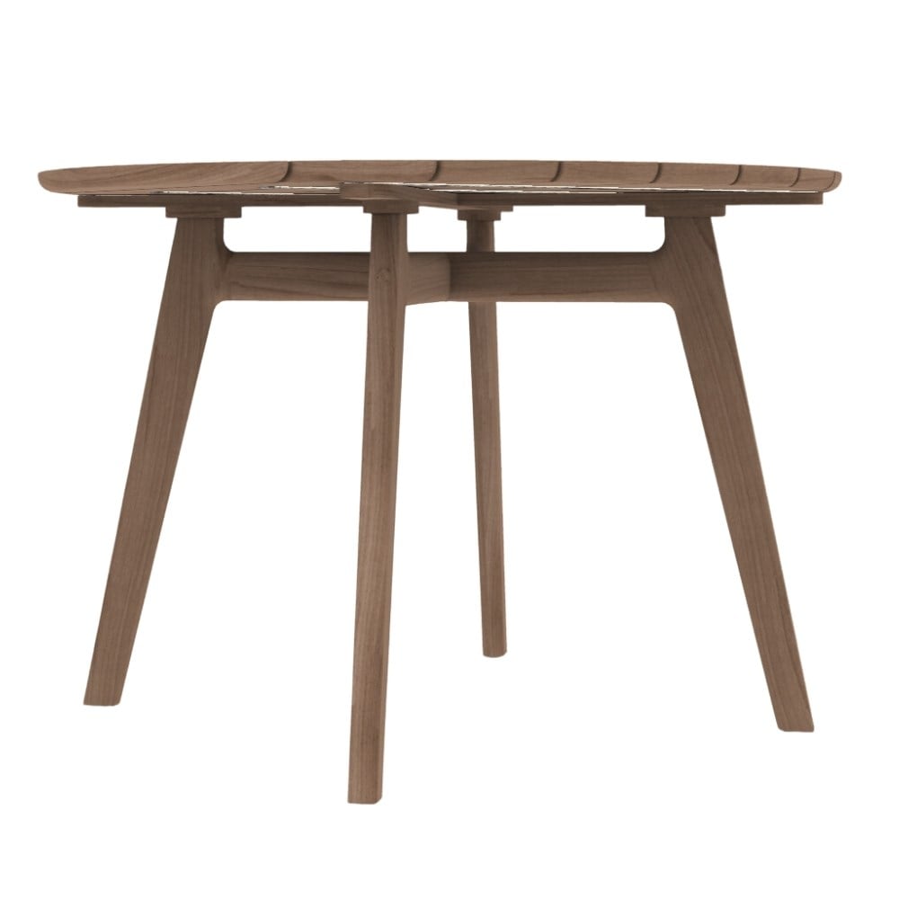 Knit Yuvarlak Yemek Masası (110)-Teak