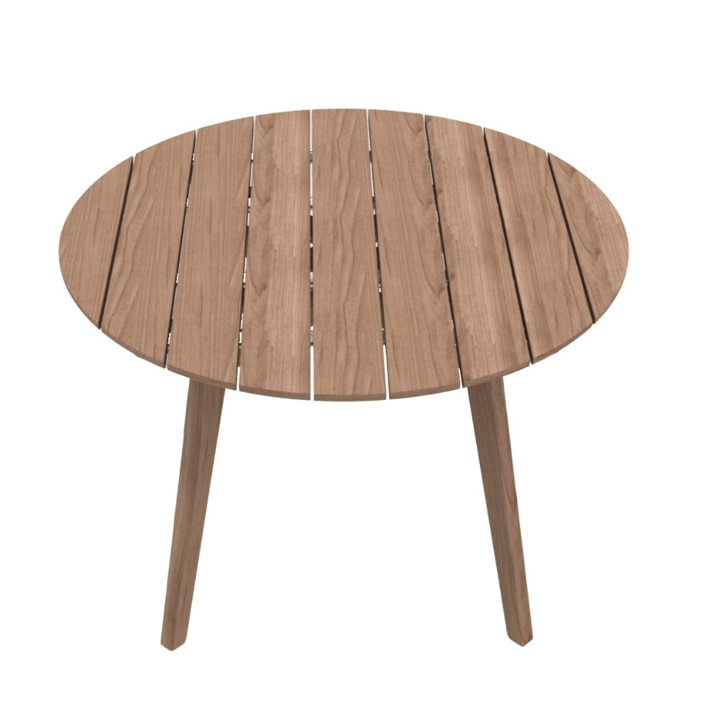 Knit Yuvarlak Yemek Masası (110)-Teak