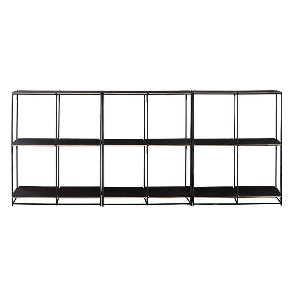 Ligne Roset La Bibliotheque Fil Black 3 Modül Raflı Ünite
