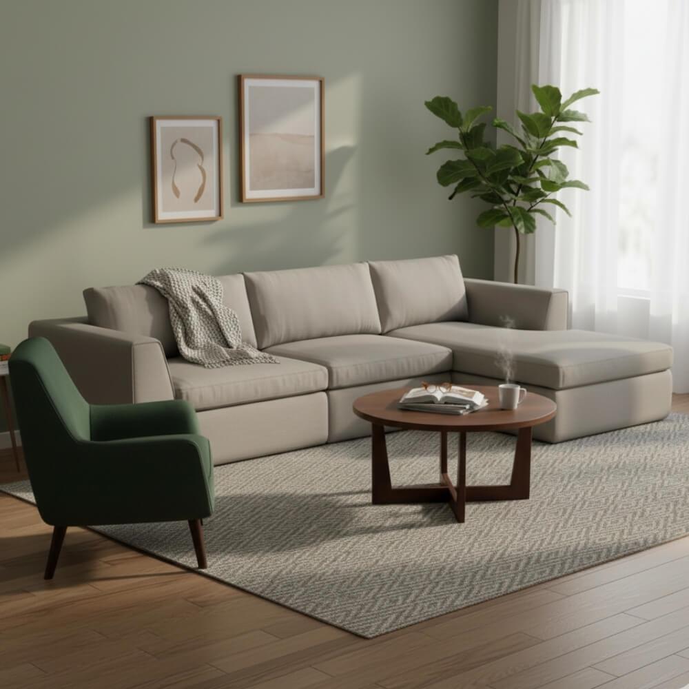 Meridiani Louis Grey Corner Sofa