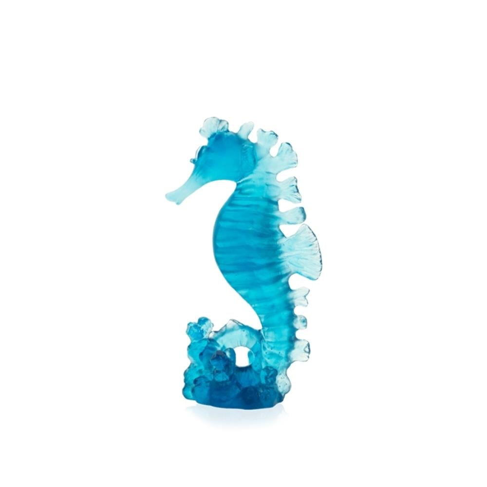 Daum Maya Hippocampe Blue Small Denizatı Heykeli