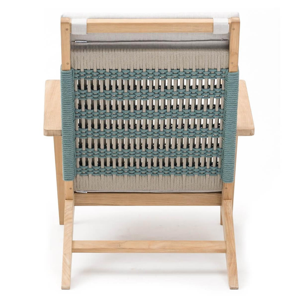 Alfresco Nett Deck Natural Teak Armchair