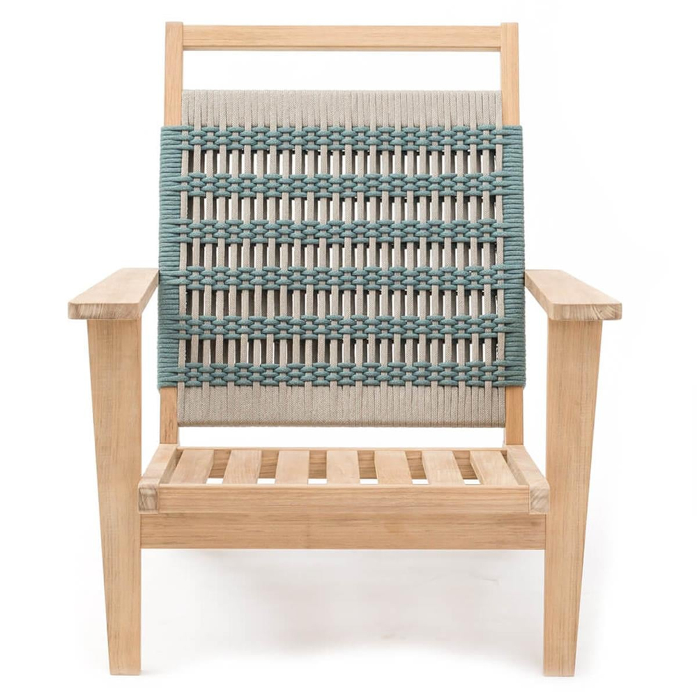 Alfresco Nett Deck Natural Teak Armchair