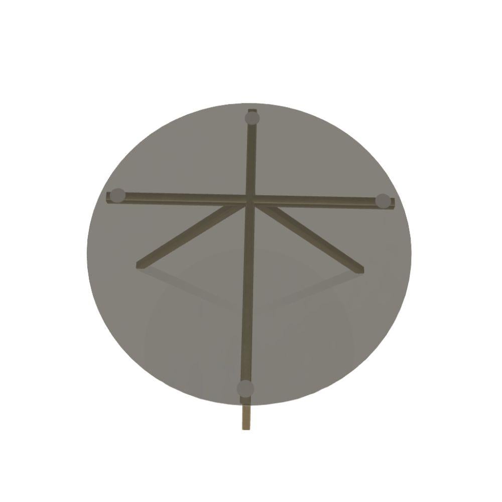 Bontempi  Ray 60 Bronze Yuvarlak Yan Sehpa