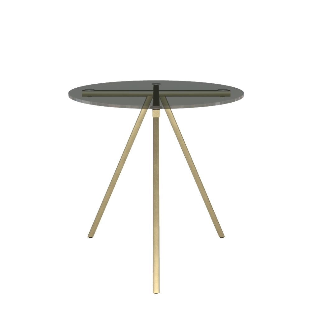 Bontempi  Ray Bronze Yuvarlak Yan Sehpa