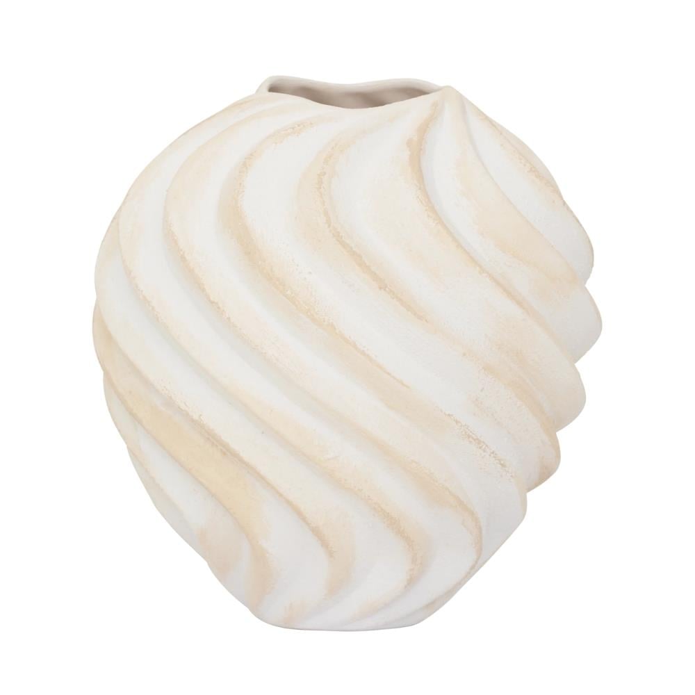 Urban Nature Culture Ribbed Off White Vazo 