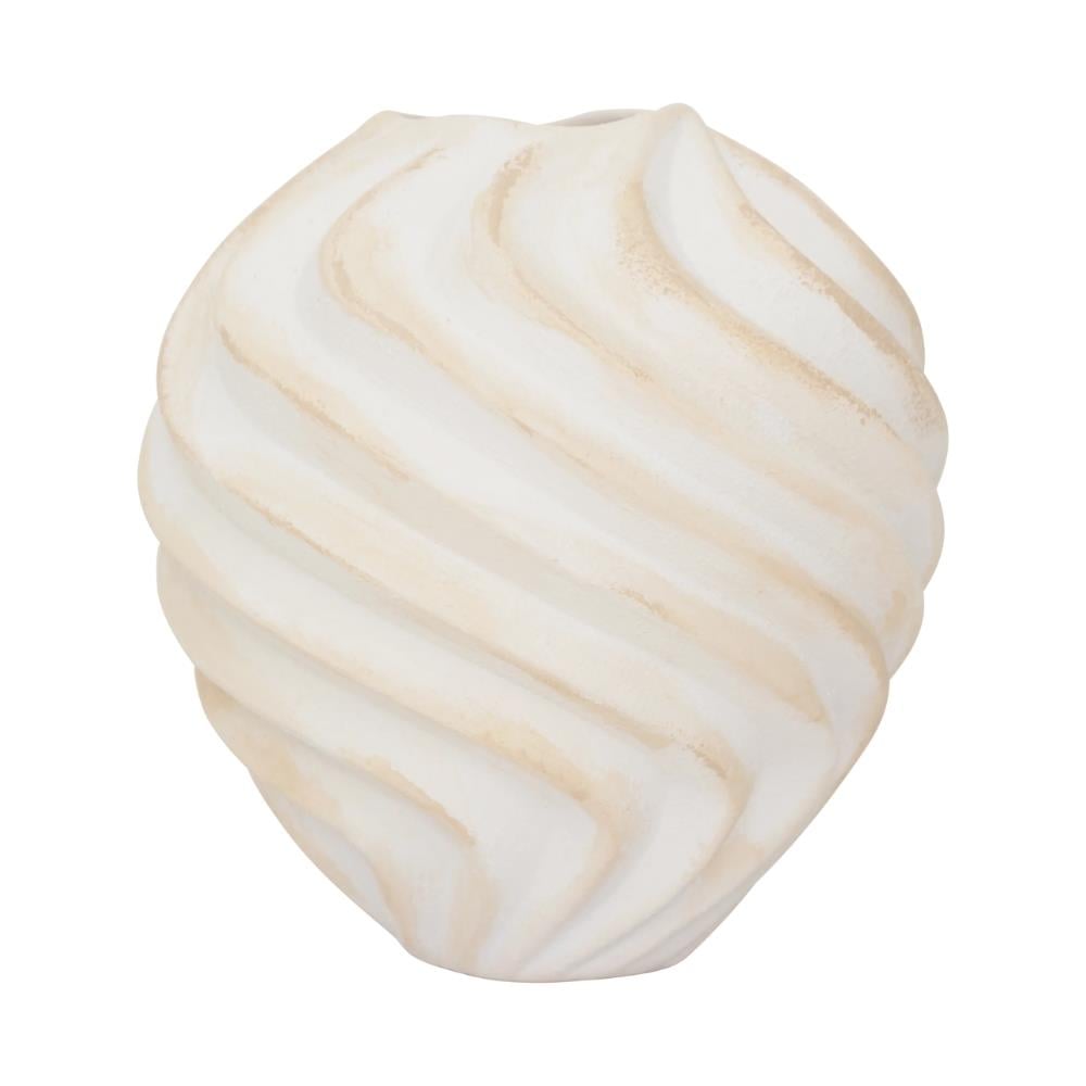 Urban Nature Culture Ribbed Off White Vazo 