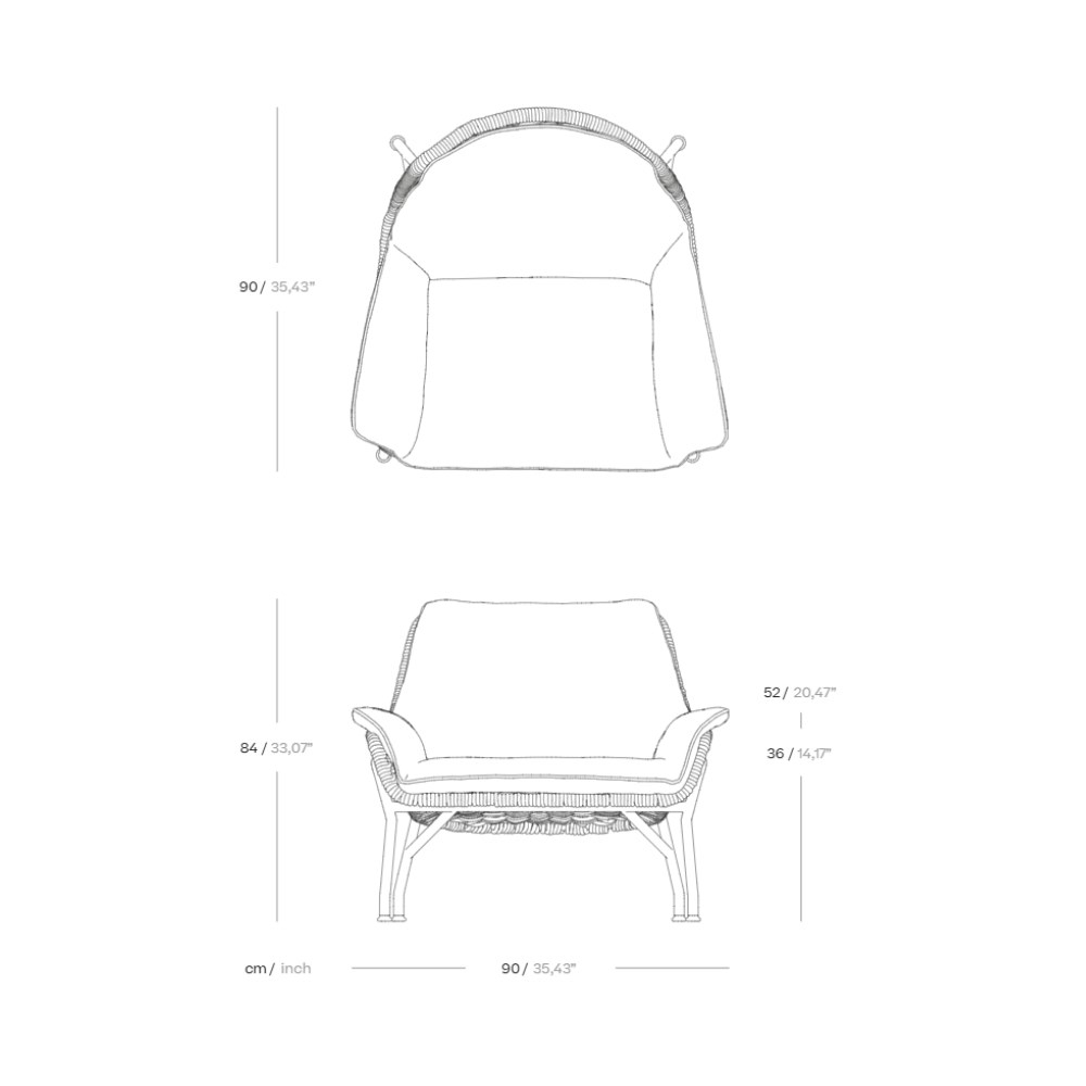 Kettal Tilos Club Sepia Armchair