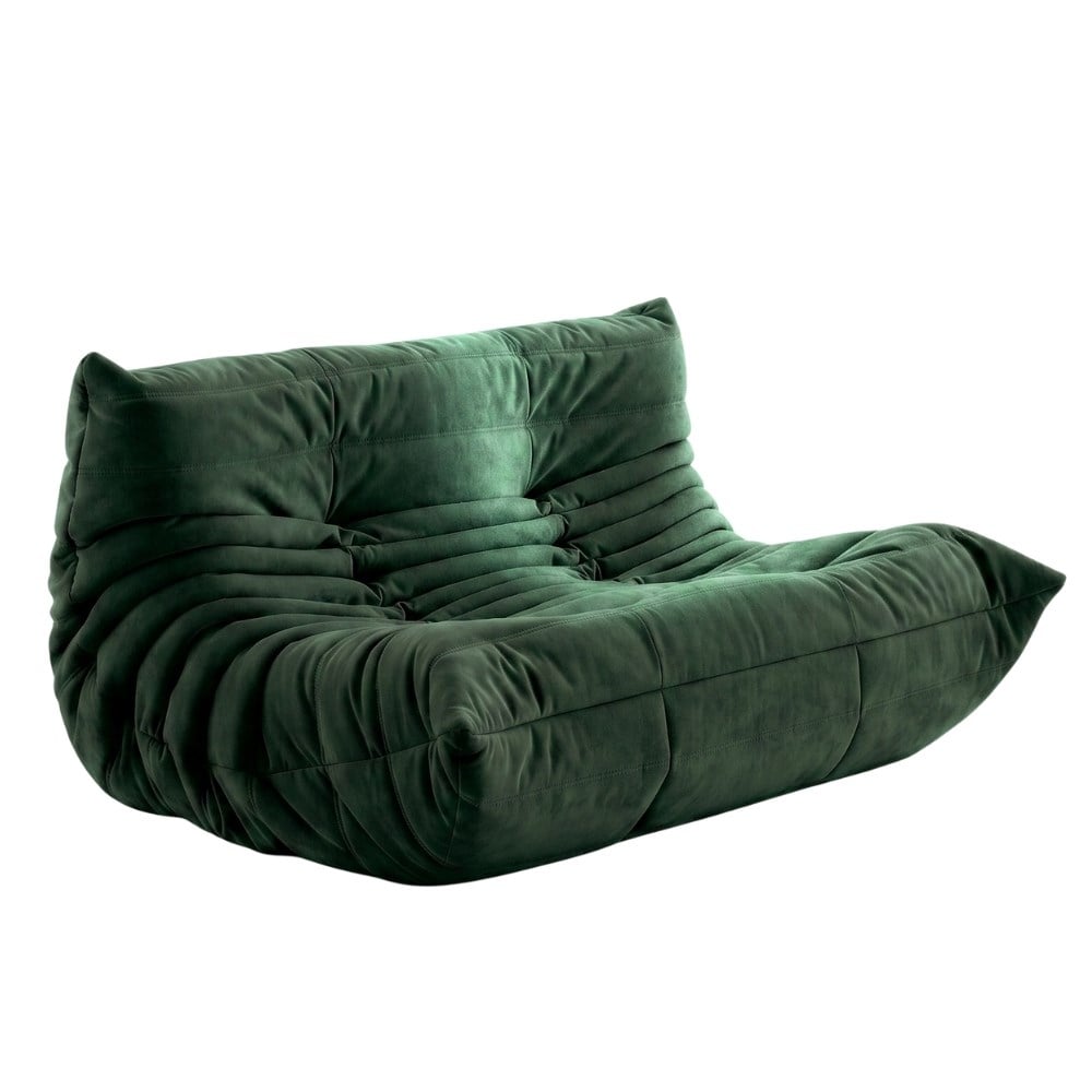Ligne Roset Togo Lichen Two-Seater Sofa