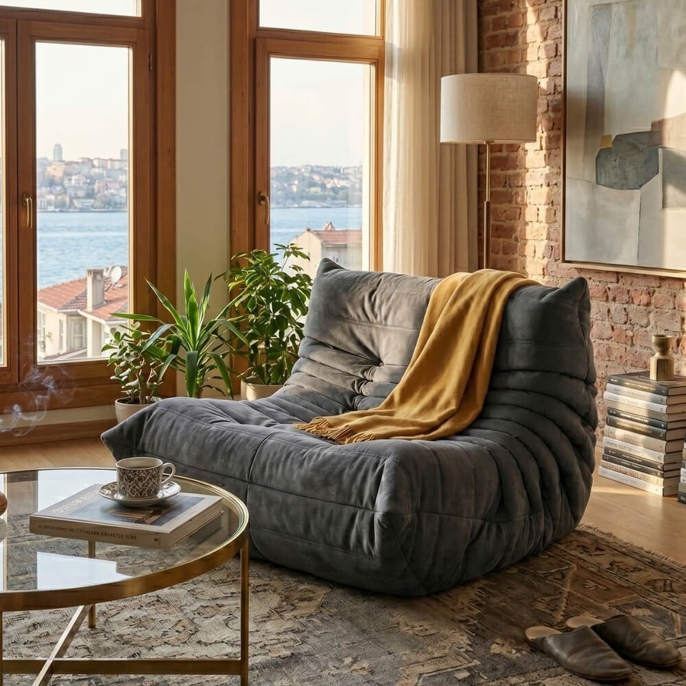 Ligne Roset Togo Fleece İkili Kanepe