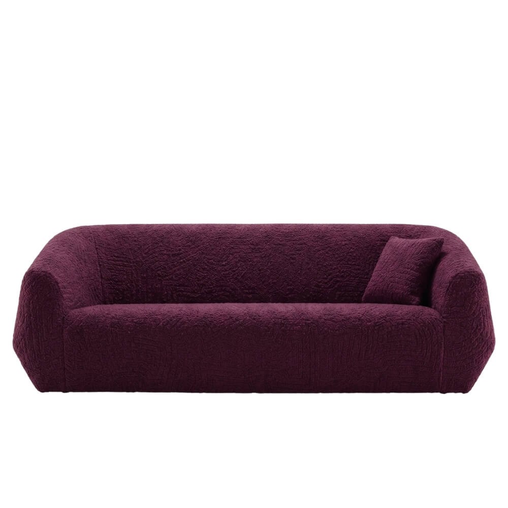 Ligne Roset Uncover Aubergine Large Sofa