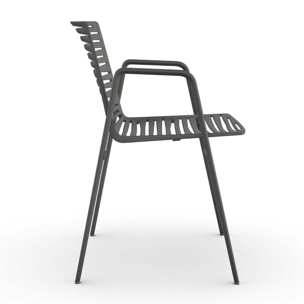 Fast Zebra Metallic Grey Armchair