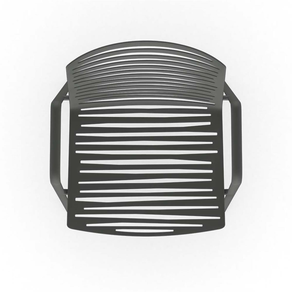 Fast Zebra Metallic Grey Armchair