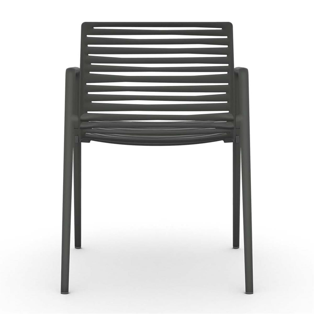 Fast Zebra Metallic Grey Armchair