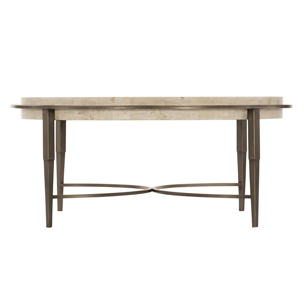 Bernhardt Barclay Travertine Coffee Table