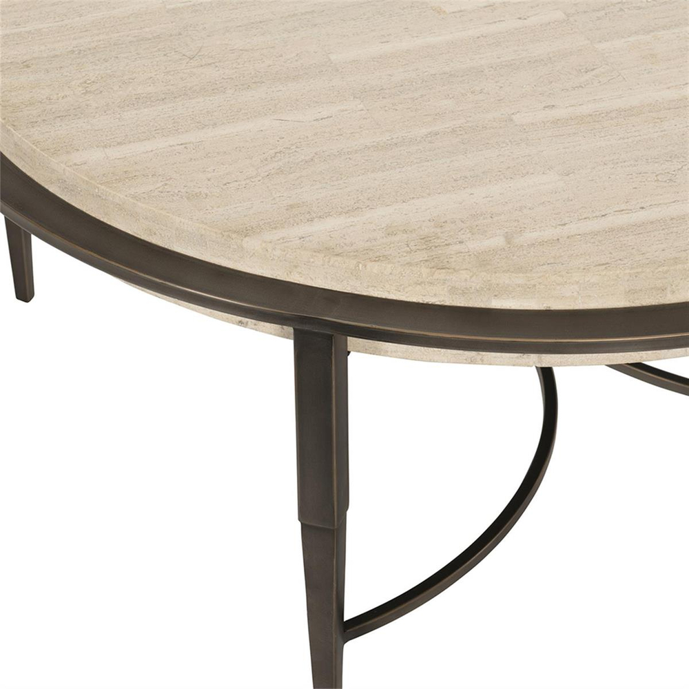Bernhardt Barclay Travertine Coffee Table