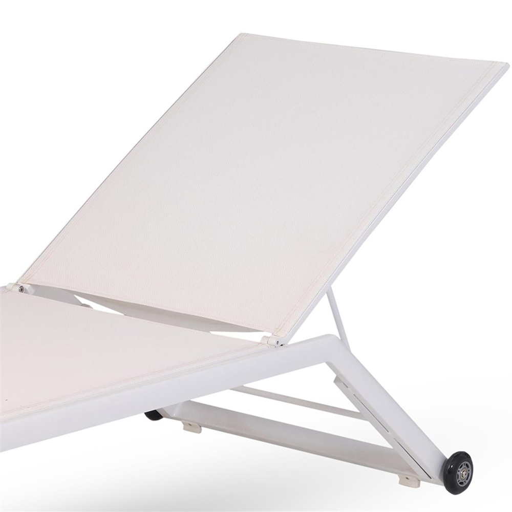 Purer Bondi White Sun Lounger