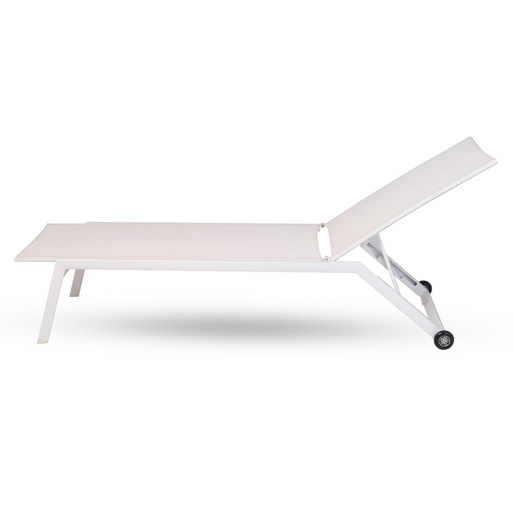 Purer Bondi White Sun Lounger