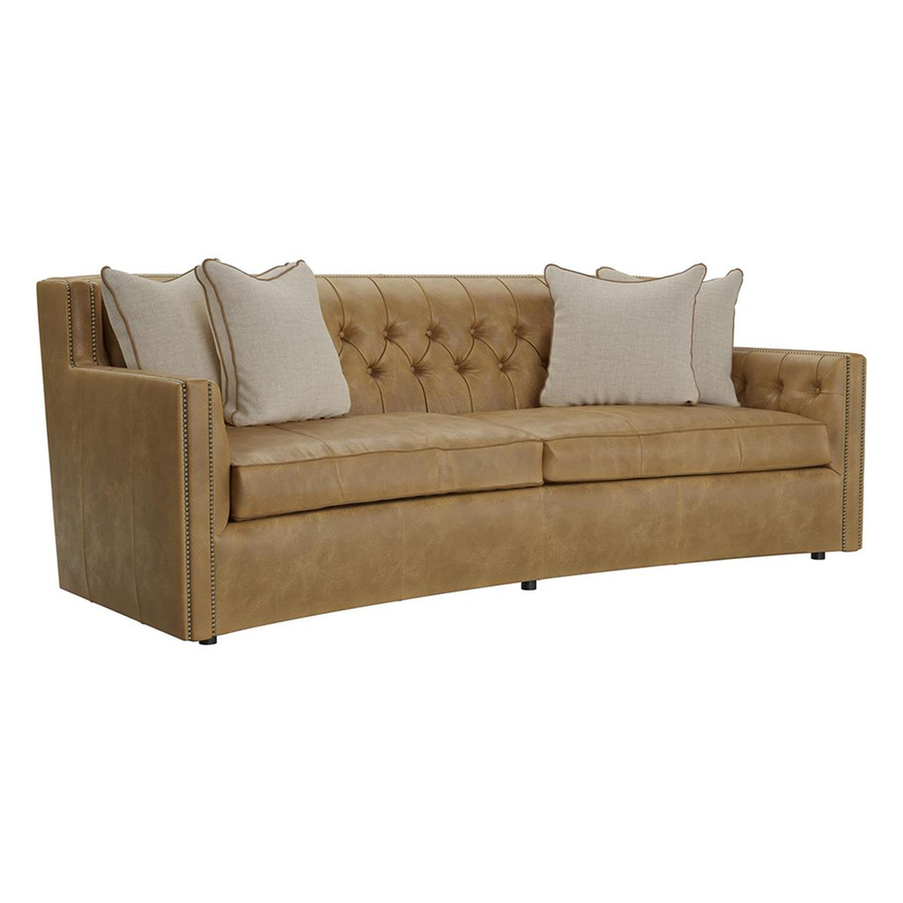 Bernhardt Candace Crescent Three-Seat Sofa