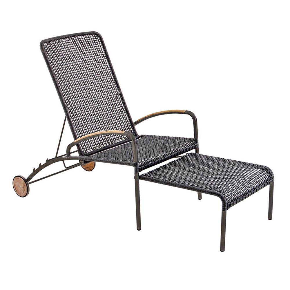 Alfresco Capri Opti Anthracite Şezlong