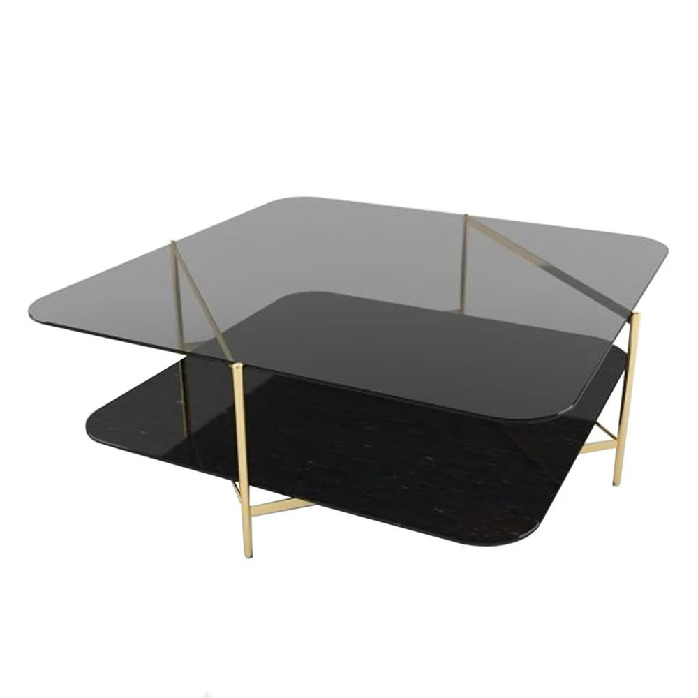 Ligne Roset Clyde Grey Smoke Coffee Table