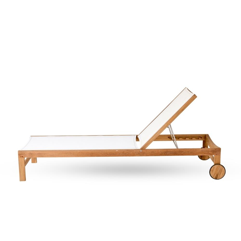 Ethimo Sand Teak Sunbed