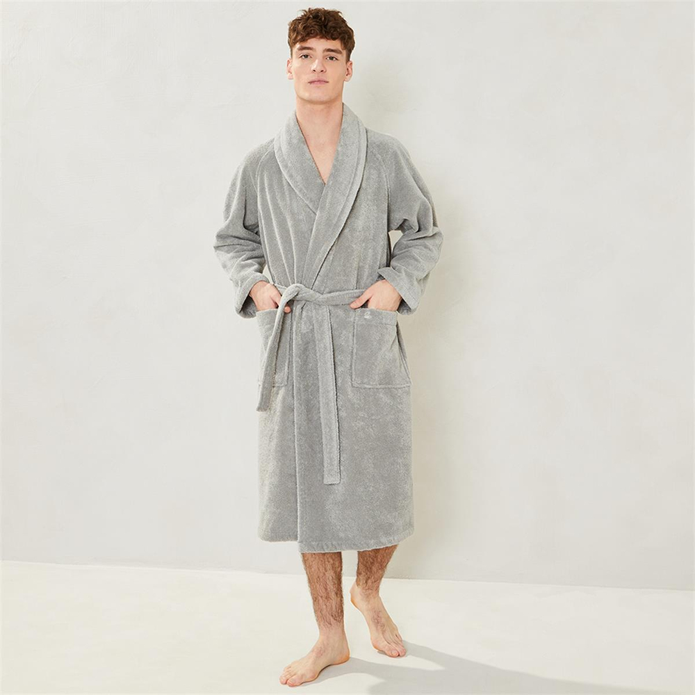 Yves Delorme Etoile Unisex Platine Bornoz