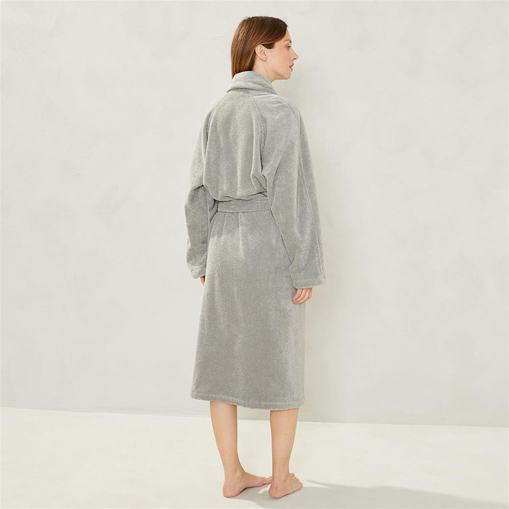 Yves Delorme Etoile Unisex Platine Bornoz