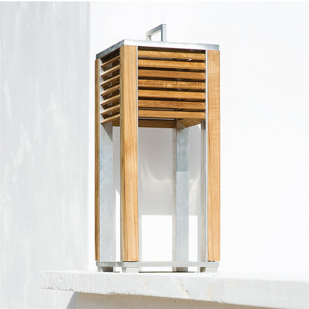 Ethimo Ginger Aluminum and Teak Table Lamp