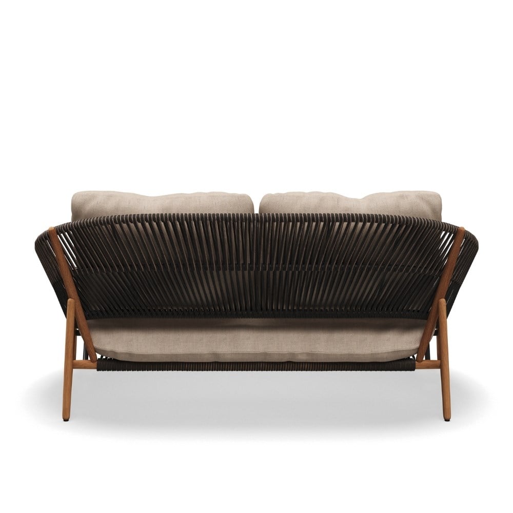 Gloster Bora Umber Wicker İkili Kanepe