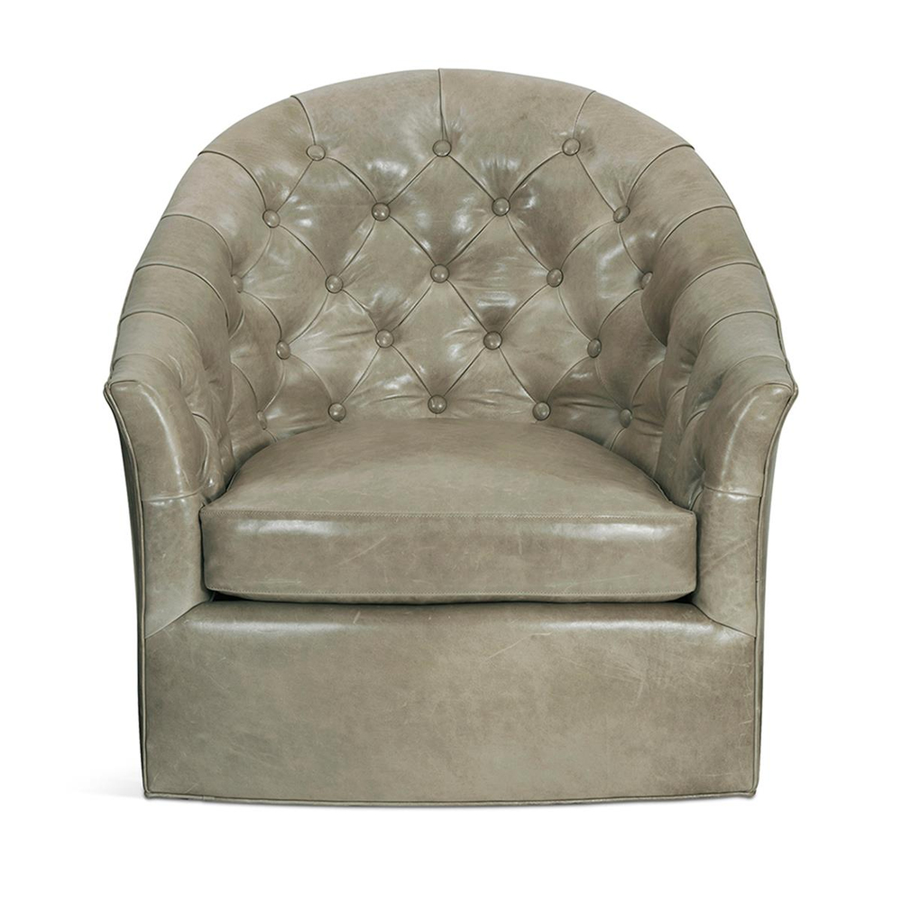 Jonathan Charles Hamilton Tufted Leather Armchair