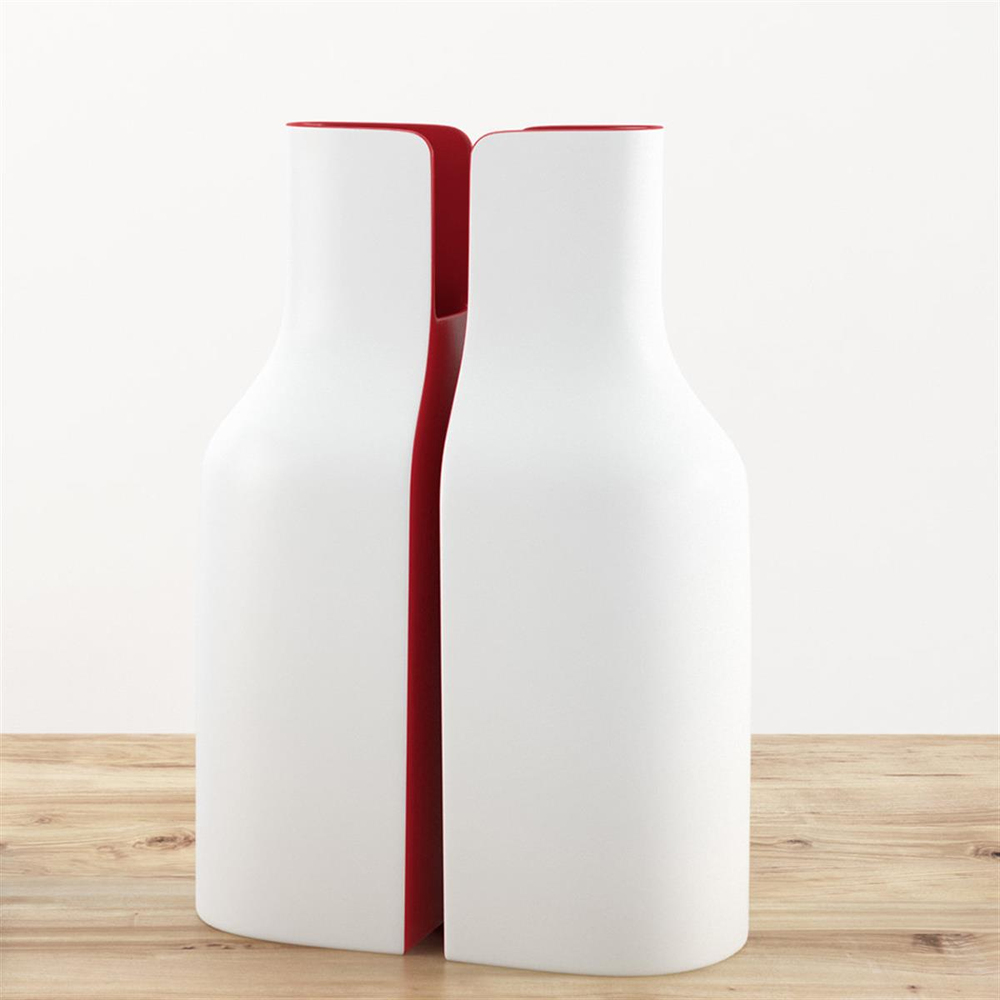 Ligne Roset Jo Red Long-Necked Vase