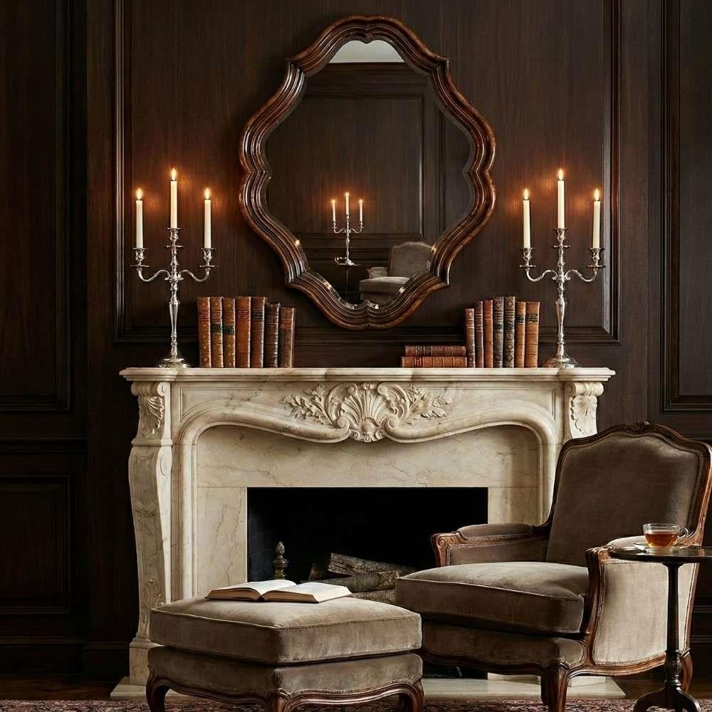 Jonathan Charles Rustic Walnut Ayna