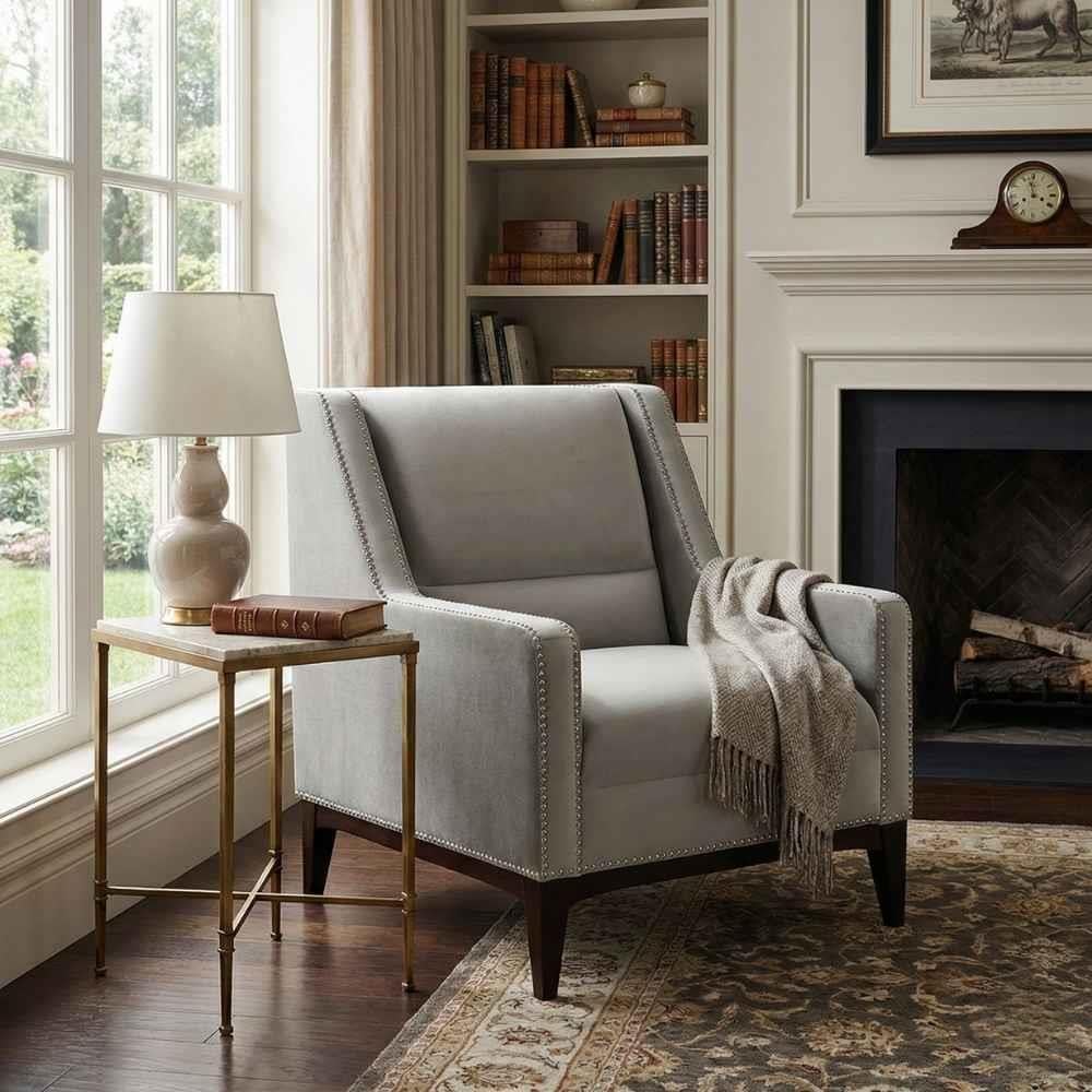 Jonathan Charles Square Back Armchair