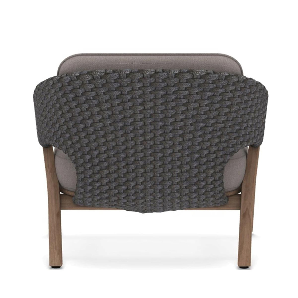 Ethimo Knit Teak / Lava Grey Lounge Chair