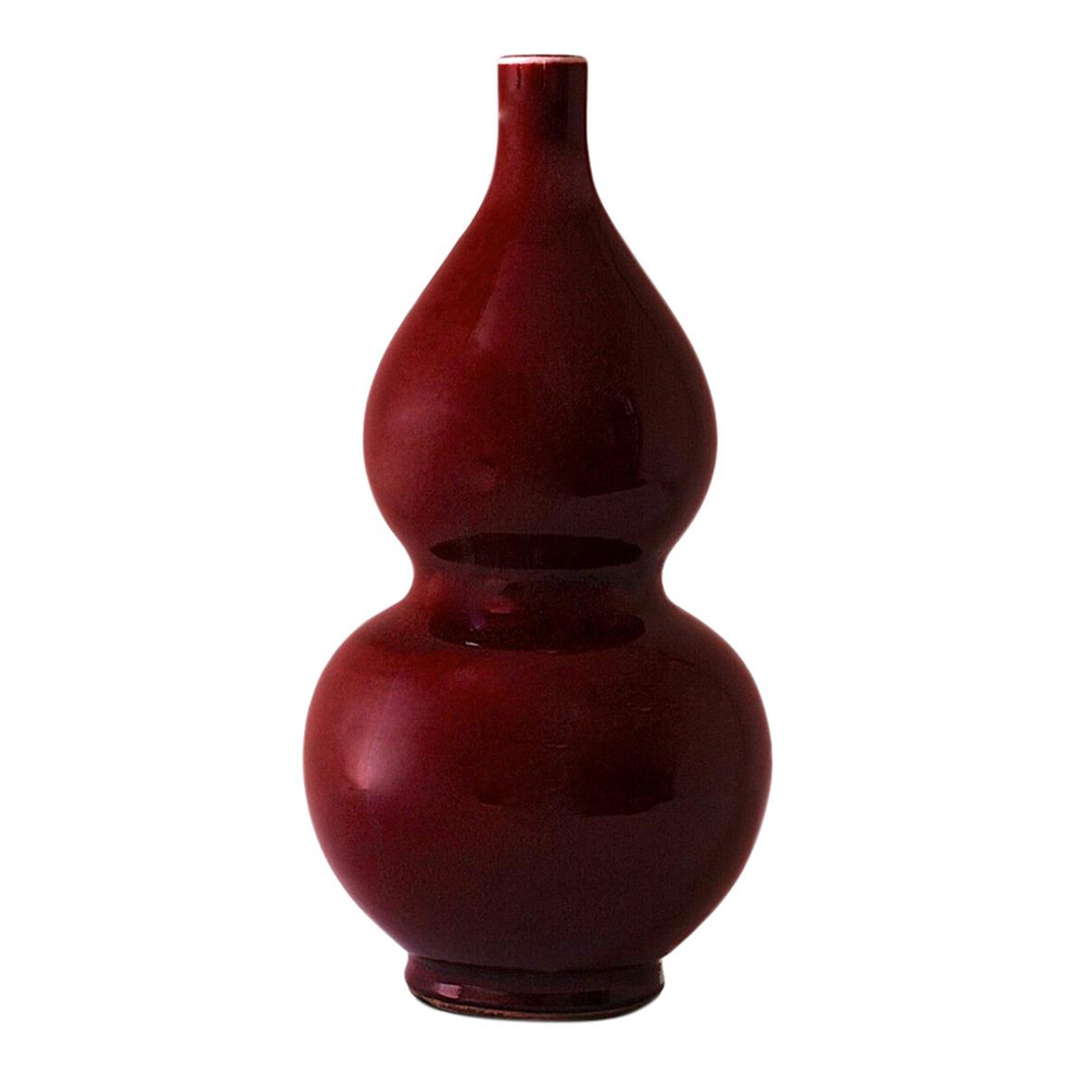 Oxblood Double Bump Vazo