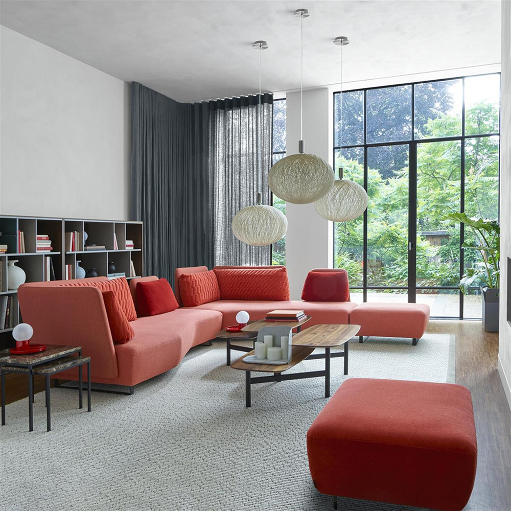 Ligne Roset Pantographe Walnut Coffee Table