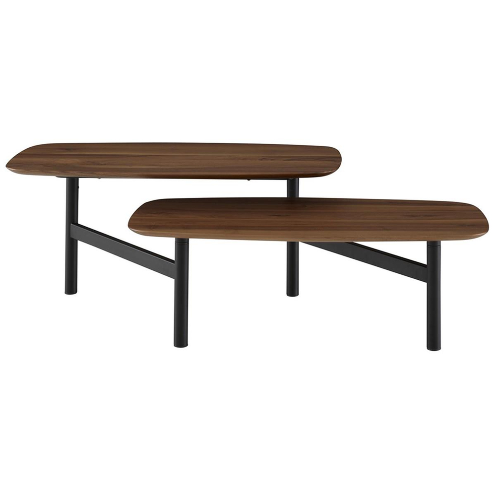 Ligne Roset Pantographe Walnut Coffee Table