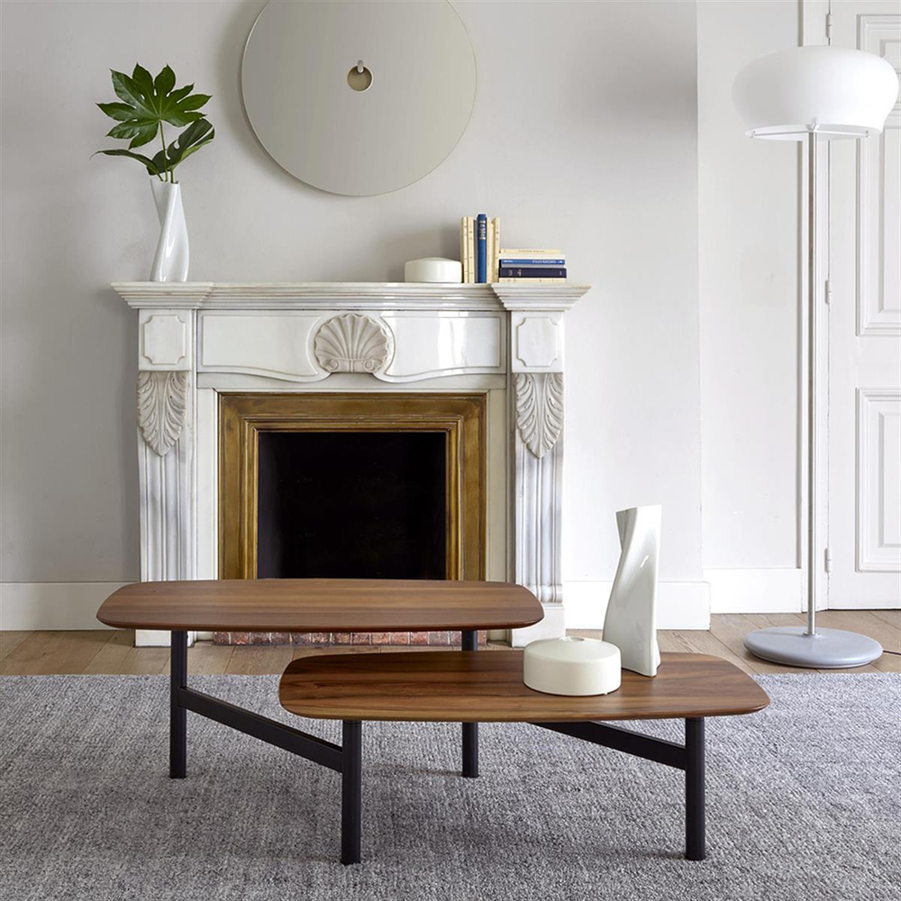 Ligne Roset Pantographe Walnut Coffee Table