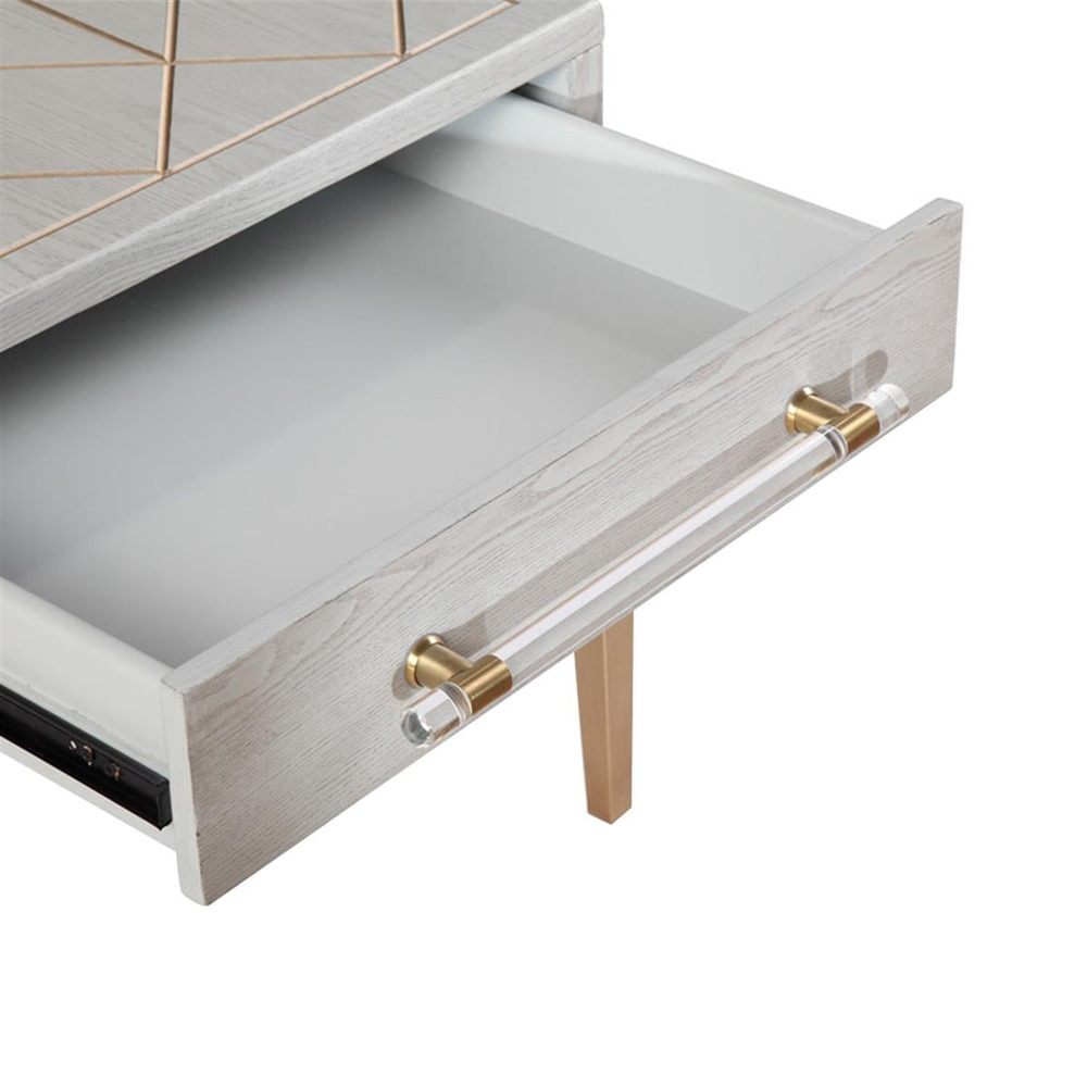 Bassett Mirror Perrine Rectangular Yan Sehpa