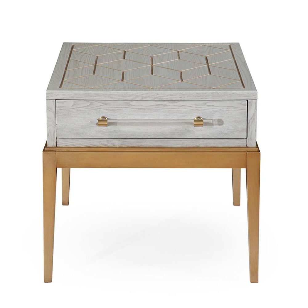 Bassett Mirror Perrine Rectangular Yan Sehpa